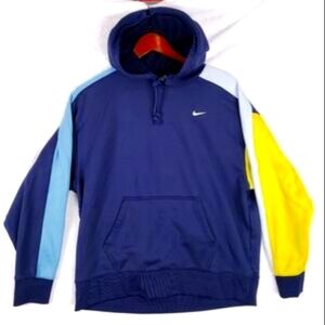 Nike Colorblock Hoodie - Blue, Yellow, Light Blue